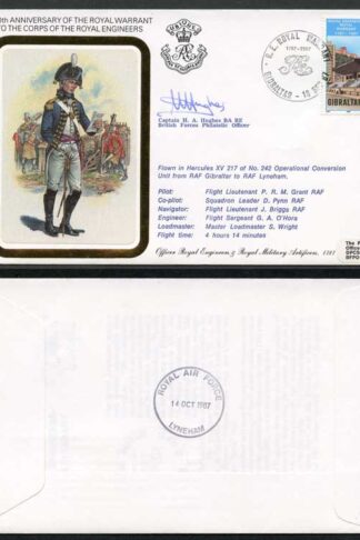RE200/2 200th Ann of the Royal Engineers Gibraltar Signed by H.A. Hughes
