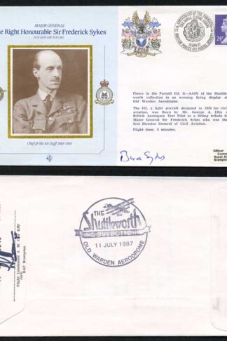 CDM2a RAF COMMANDERS SERIES Frederick Sykes Signed by Gp Capt G J Oxlee (P)