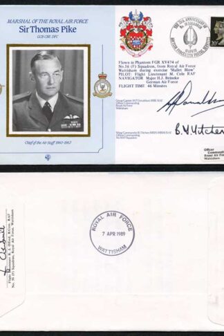 CDM14a RAF COMMANDER Sir Thomas Pike Gp Capt Donaldson and Wg Cdr Titchen (F)