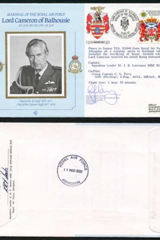 CDM19a MRAF Lord Cameron of Balhousie Signed by C.G. Terry