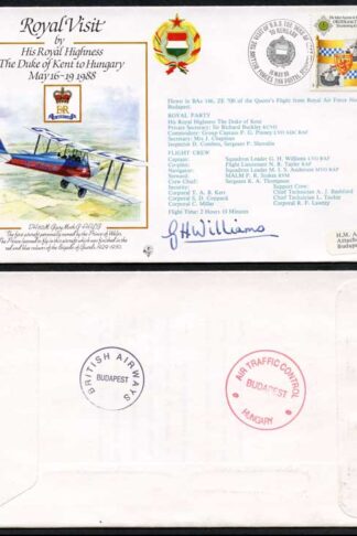 RV4b HRH The Duke of Kent to Hungary Pilot Signed