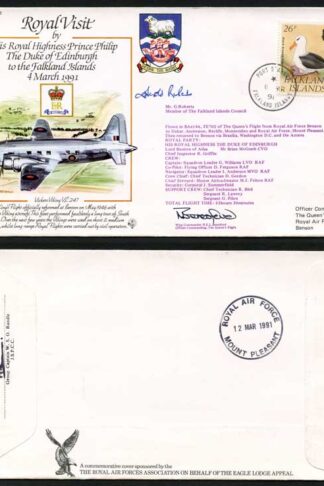 RV18c The Duke of Edinburgh to Falkland Islands Signed by Mr G. Roberts