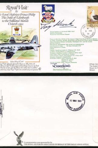 RV18c The Duke of Edinburgh to Falkland Islands Signed by A.J.H. Alcock