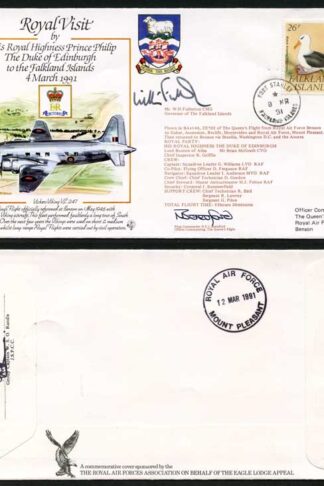 RV18c The Duke of Edinburgh to Falkland Islands Signed by Mr W.H. Fullerton