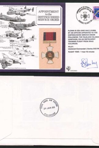 DM4d APPT to the Distinguished Service Order 12p Jersey Signed by I. Stanley