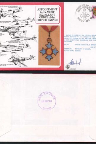 DM7b Most Excellent Order of the British Empire Signed by B.A Wright