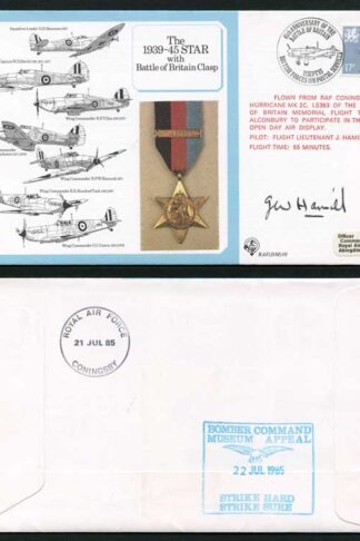 DM10a The 1939 to 1945 Star with Battle of Britain Clasp Signed by Hamill