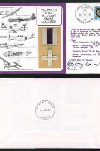 DM12a Award of the Military Cross to Airmen 11p Jersey Crew Signed