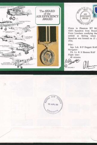 DM13b Award of the Air Efficiency Award 17p Jersey Crew Signed