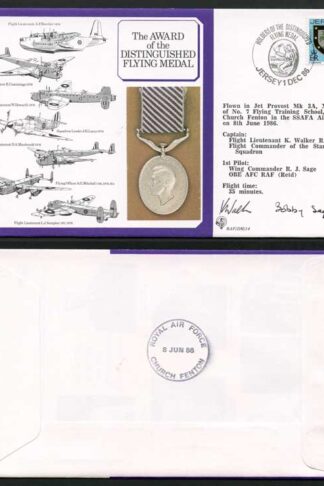 DM14c Award of the Distinguished Flying Medal Signed by Captain and Pilot