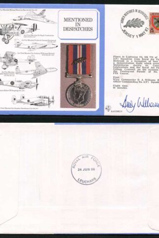 DM16a Mention in Despatches Signed by Wing Commander D.A. Williams