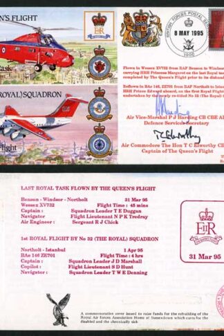 JS(CC)2d The Queens Flight Last Royal Tast Signed P.J Harding T.C Elworthy