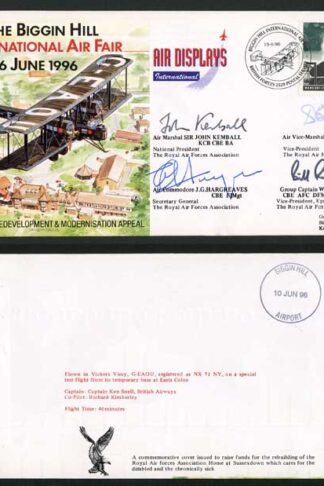 JS(CC)11c The Biggin Hill Int Air Fair Signed Kemball Bailey-Hargreaves-Randle