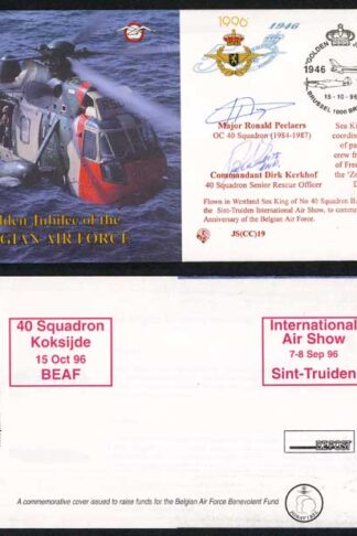 JS(CC)19c Golden Jubilee of the Belgian Air Force Signed by Peelaers Kerkhof
