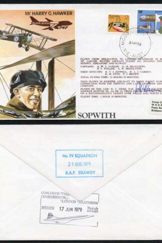 TP1b MR. Harry G. Hawker Pilot Signed