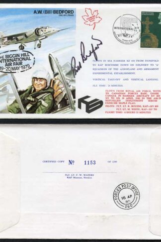 TP6e A.W. (Bill) Bedford OBE.AFC.FRAeS Signed by Himself