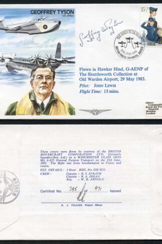 TP23c Geoffrey Tyson OBE. AFRAeS Signed by G. Tyson