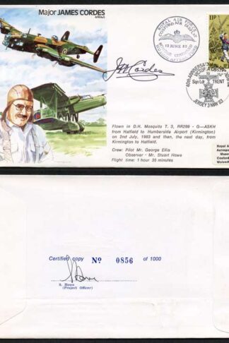 TP30c Major James Cordes AFRAeS Personally Signed by James Cordes