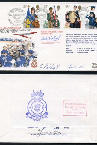 RFDC10 Youth Organisations Signed by Chipmunk Crew Members Fly Lt Michael