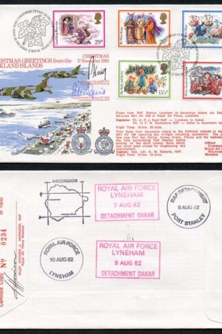 RFDC16 Christmas 17 November 1982 Signed by P.T Squire and A. King