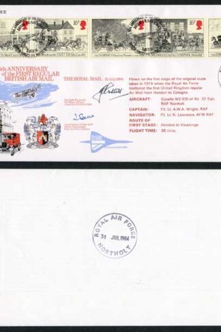 RFDC30 The Royal Mail 31 July 1984 Signed by J.E. Pollitt and J.G. Saye