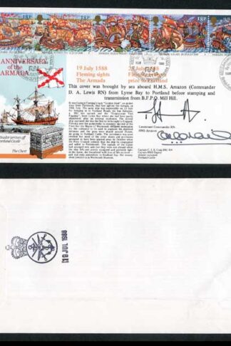 RFDC65 400th Ann of the Armada Signed by Lt Commander and C.J.S. Craig (B)