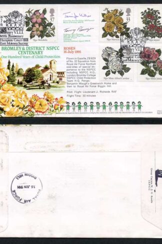 RFDC95 Roses 16 July 1991 Signed by Jennifer Hillier and Terry Flanagan (C)