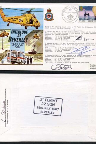 RD11a Interlude at Beverly 12-15 July 1987 Signed by All 3 Crew Members