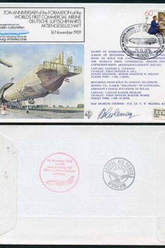 FF8ba Worlds 1st Commercial Airline Captain A Coleman Signed