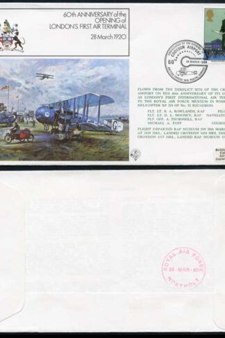 FF14a 60th Ann of the Opening of Londons 1st Air Terminal Standard Cover