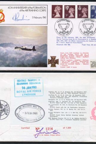 FF24c 40th Ann of Formation of the Air Training Corps Signed by K.J. Goodwin