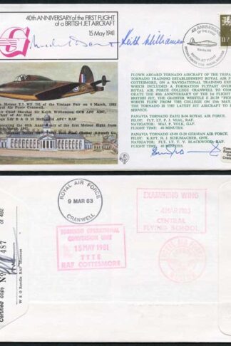 FF30d 1st Flight British Jet Aircraft McDonald Daunt and Williamson Signed