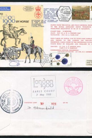 C65c To London by Horse Signed by Brigadier General Eitan Barak (AK)