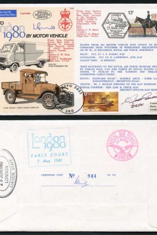 C69c To London by Motor Vehicle Signed by A.W.D. Garlick and T. Beckett