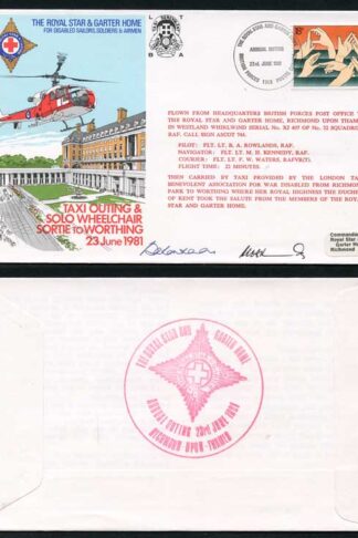 C87b The Royal Star and Garter Home Pilot and Navigator Signed