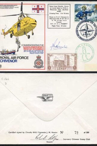 C16d 5000th Emergency Scramble by No.22 Squadron Signed by J.M. Hunter