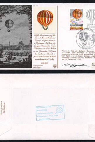 AC9c 200th Ann 2nd Manned Aerial Voyage Signed by Karen Appleby