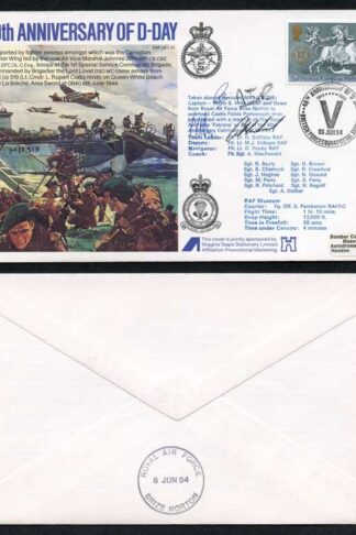 AC10b 40th Anniversary of D-Day Signed by Members of Falcons (A)