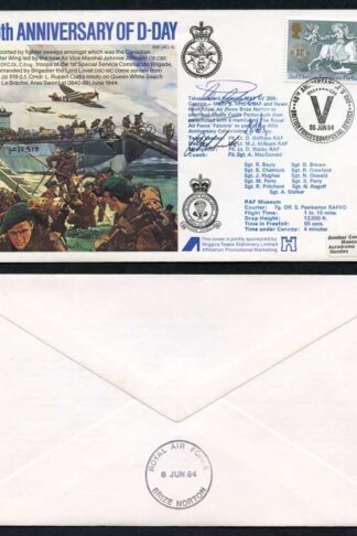 AC10b 40th Anniversary of D-Day Signed by Members of Falcons