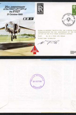 AC26b 25th Ann 1st Lift Off of the P.1127 Pilot Signed