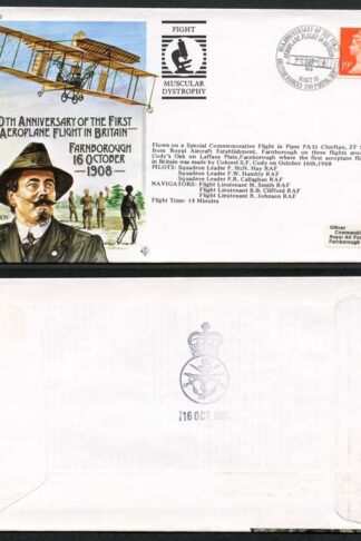 AC32a 80th Ann 1st Aeroplane Flight in Britain Standard Cover