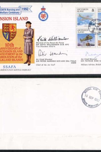 AC65 10th Ann Ascension Involvement Liberation Falklands Signed 3