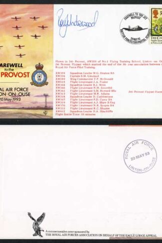 AC74d Farewell To The Jet Provost Signed by R. Underwood