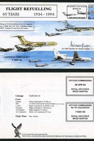 AC100c Flight Refuelling Signed by Air Chief Marshal Sir Michael Knight