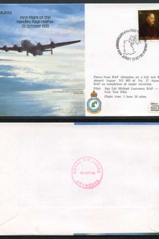 B31a 1st Flight of the Handley Page Halifax Standard Cover