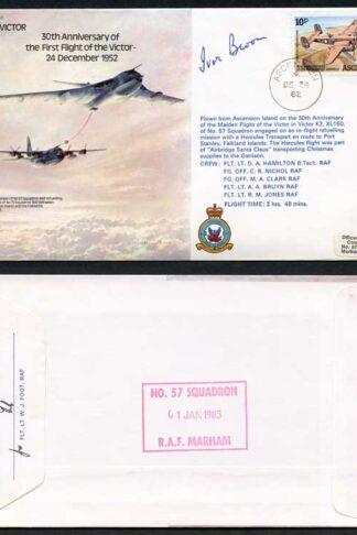 B43c 30th Anniv of the 1st Flight of the Victor Signed by AM Sir Ivor Broom (B)