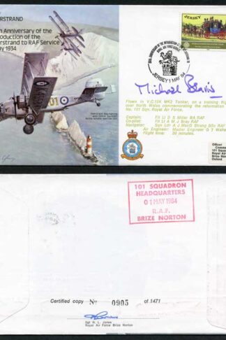 B20c 50th Ann Intro of Overstand to RAF Service Signed by Sir N. Beavis (E)