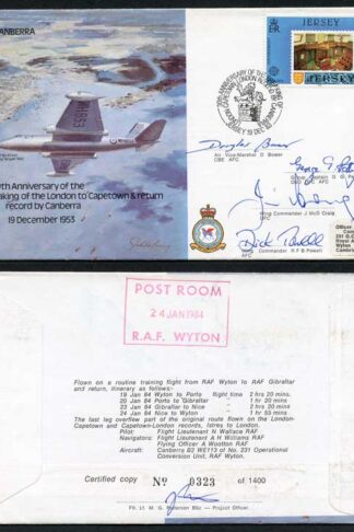 B40c 30th Ann Breaking of London to Capetown and Return Signed by 4