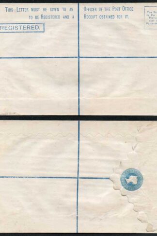 RP5 QV 2d Blue Registered Envelope Size H Dated 20.05.78 Mint