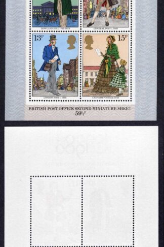 MS1099 Roland Hill M/Sheet Variety Phosphor Omitted U/M